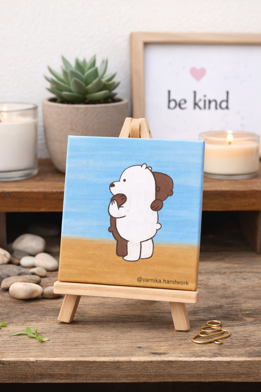 Warm Hug Bears Canvas