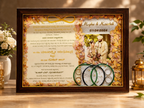 Personalized Wedding Resin Art Frame – 100% Handmade Custom Keepsake