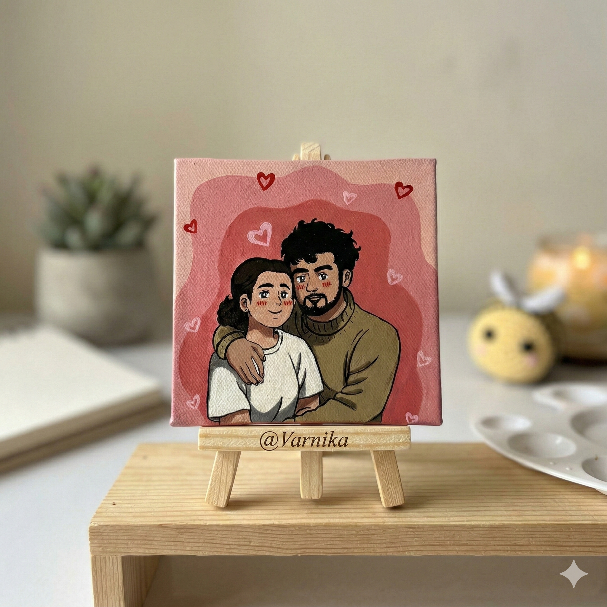 Forever Us Doodle Canvas