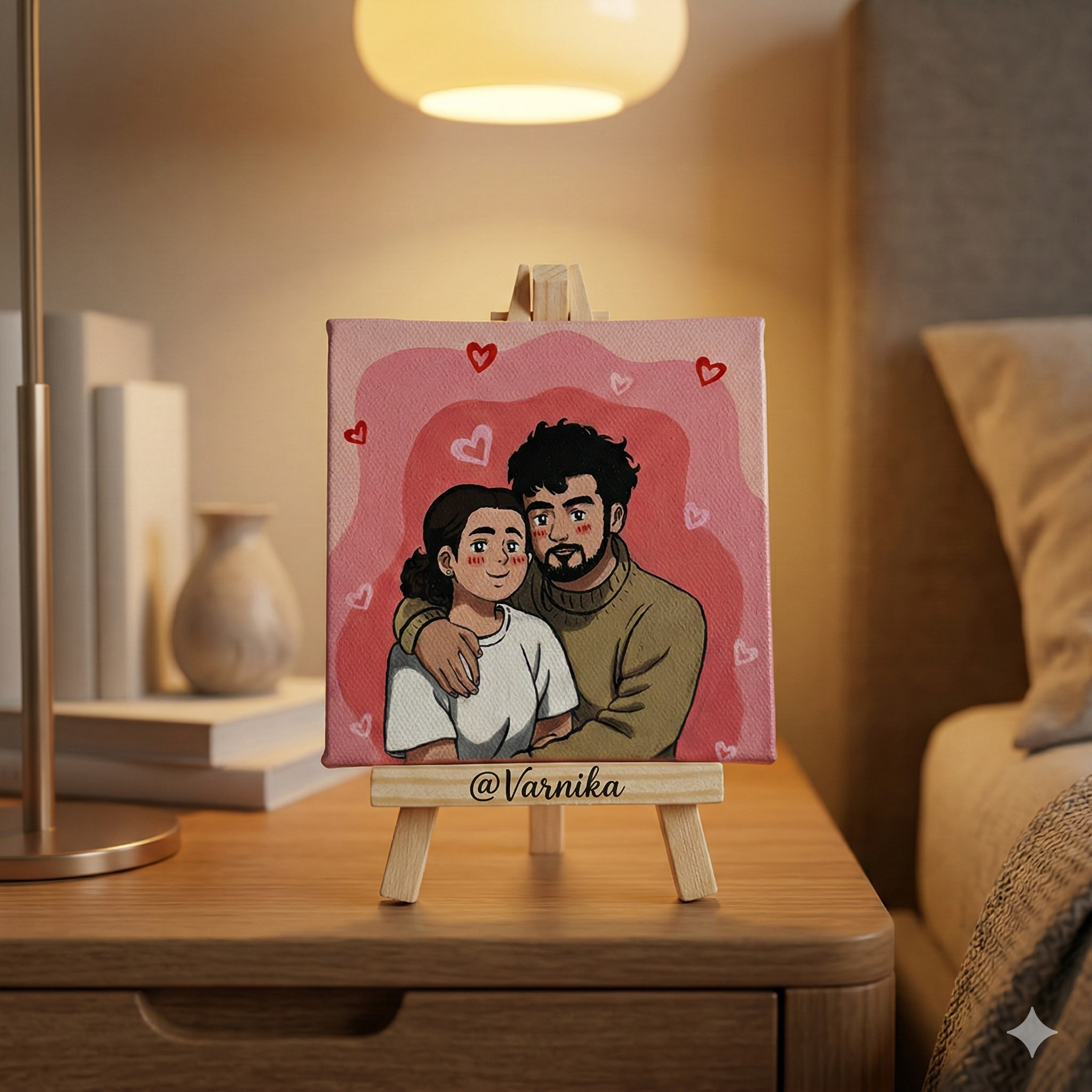 Forever Us Doodle Canvas