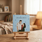 Life is Better With You Doodle Canvas