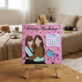 Birthday Memories Doodle Canvas