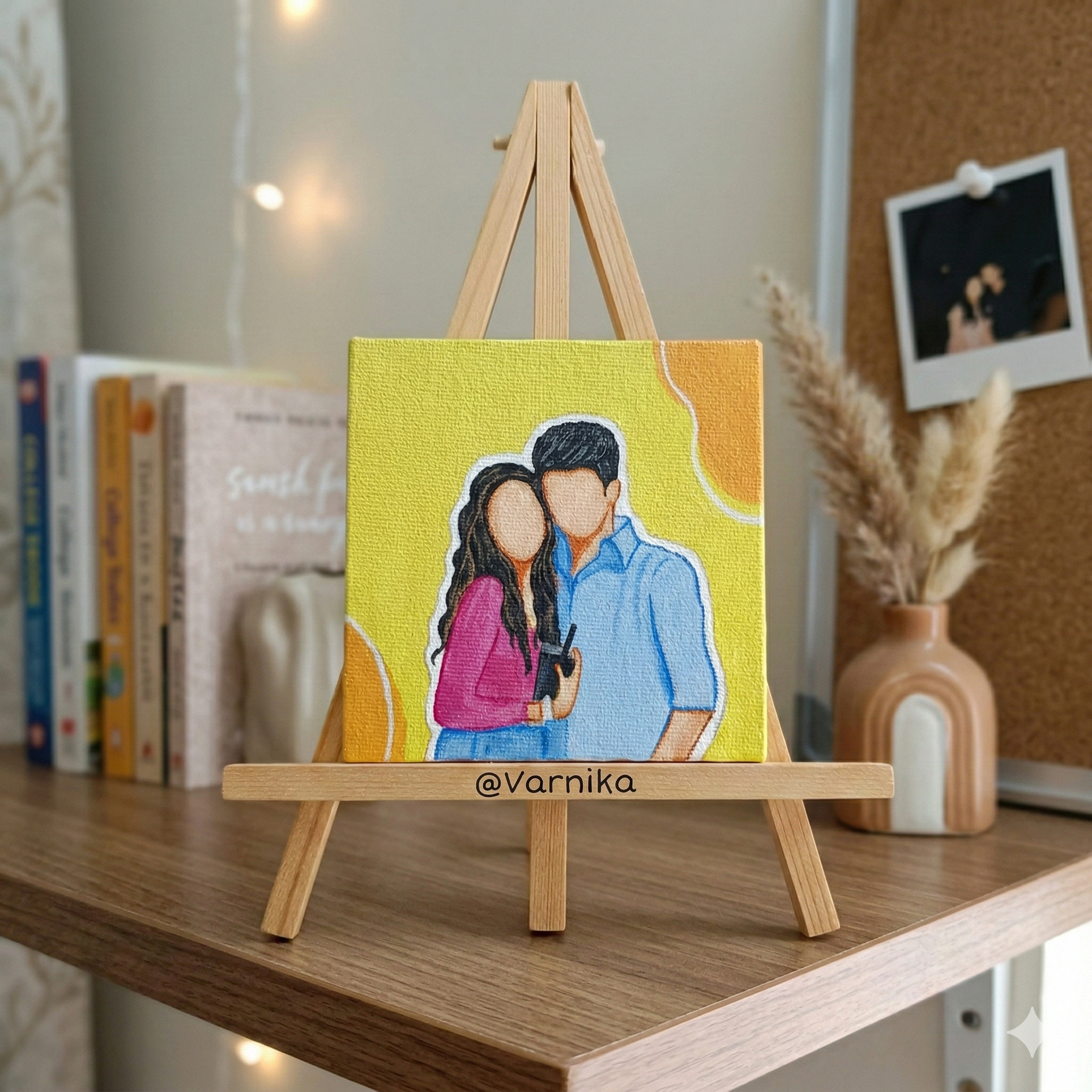 Couple Memory Doodle Canvas