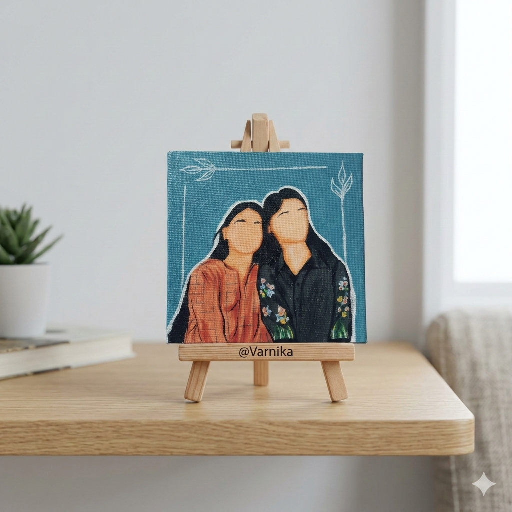 Besties Memory Doodle Canvas