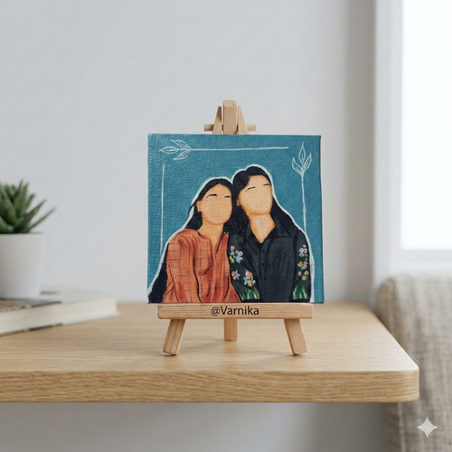 Besties Memory Doodle Canvas