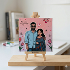 Couple Love Doodle Canvas