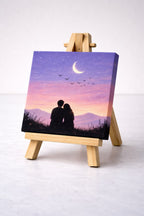 Romantic Moonlight Couple Canvas
