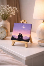 Romantic Moonlight Couple Canvas