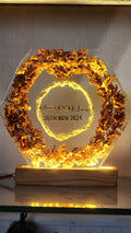 Personalized LED Resin Nameplate – 100% Handmade Custom Memory Art