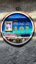 Personalized Baby Birth Memory Resin Hoop | Handmade Ocean-Themed Keepsake