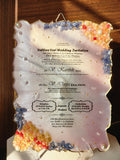 Personalized Wedding Invitation Resin Art – 100% Handmade Custom Keepsake