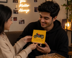 Custom Hand-Painted Motorcycle Canvas Art | Mini Canvas Display