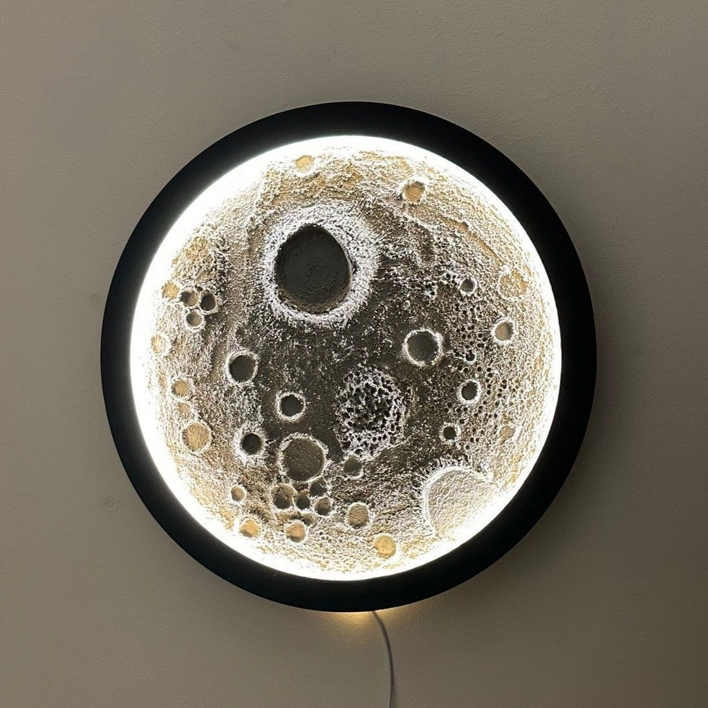 Moon Glow Wall Lamp – Lunar Night Light