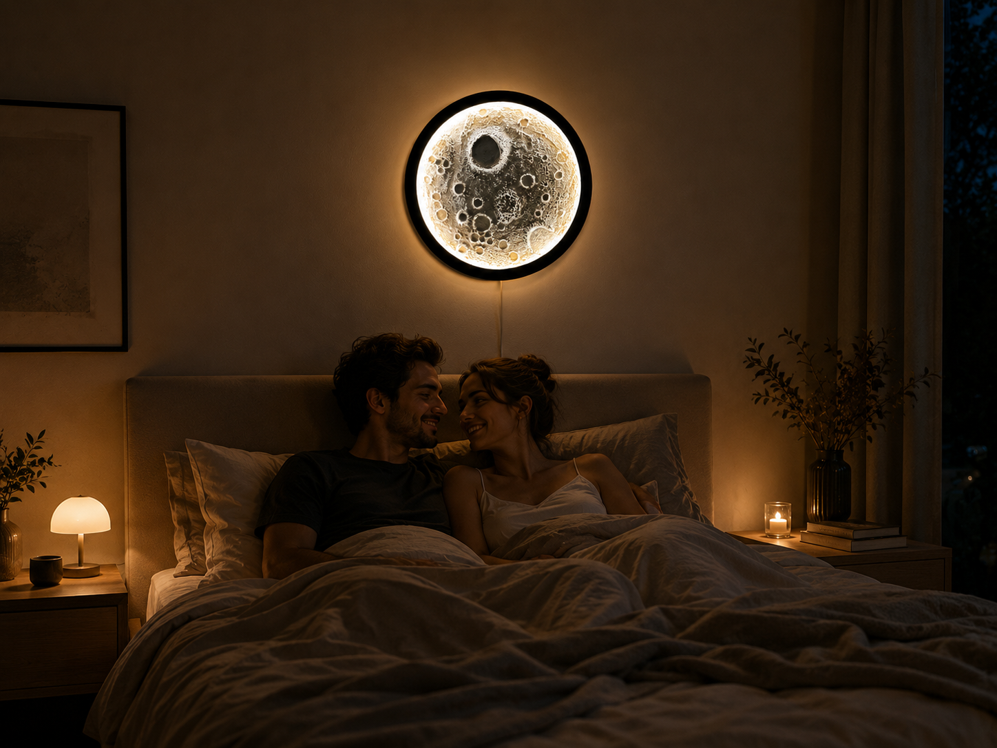 Moon Glow Wall Lamp – Lunar Night Light
