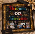 Personalized String Art Photo Memory Board – Couple Edition